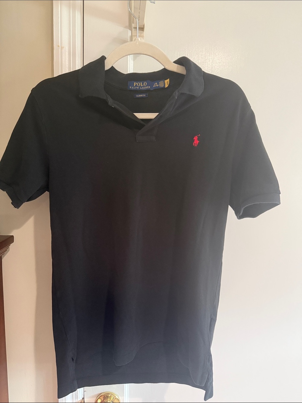 Polo by Ralph Lauren Black Polo with Red Pony Logo